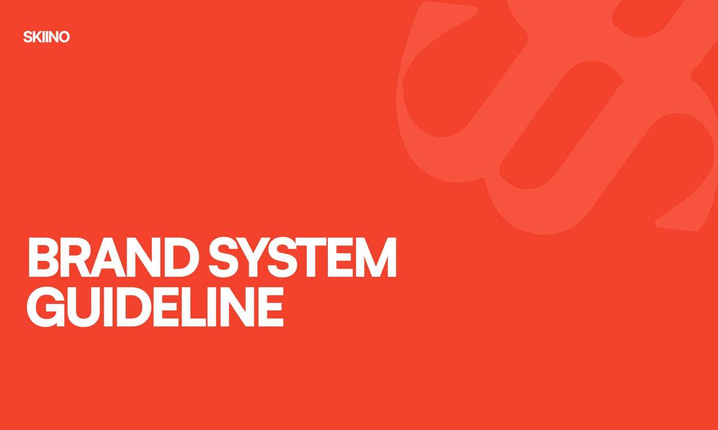 Brand System Guideline: the cover