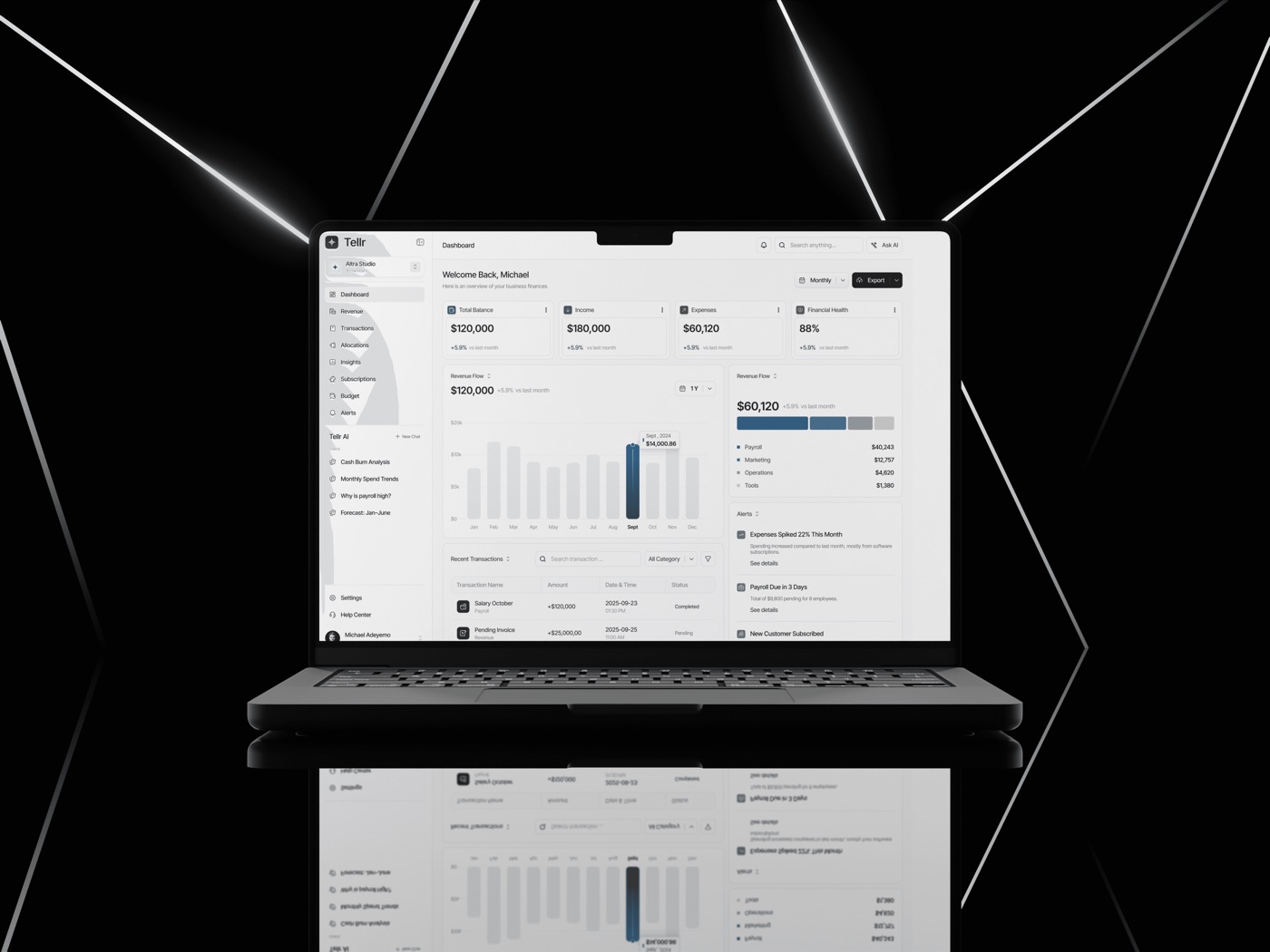 Tellr.: first image from the case file